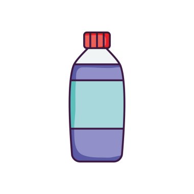 içecek şişesi simgesi, düz stil