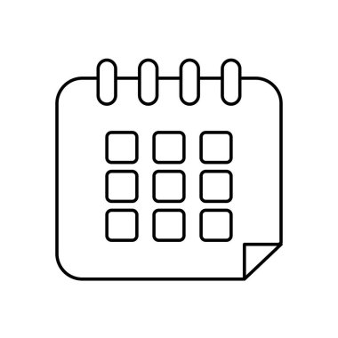 Takvim planlayıcı simgesi, satır biçimi