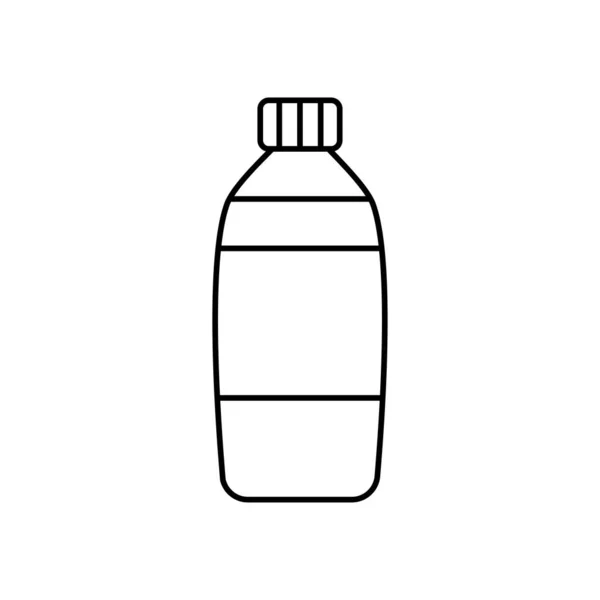 Ikona butelki napoju, styl linii — Wektor stockowy