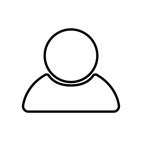 Εικονίδιο προσώπου avatar, στυλ γραμμής — Διανυσματικό Αρχείο
