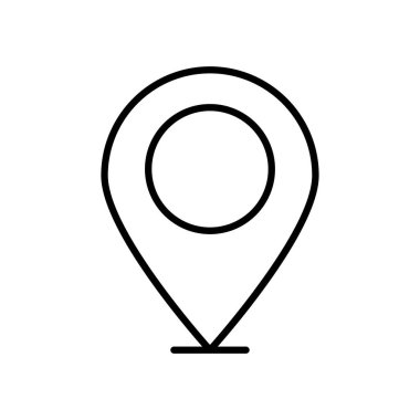 konum pin simgesi, satır biçimi