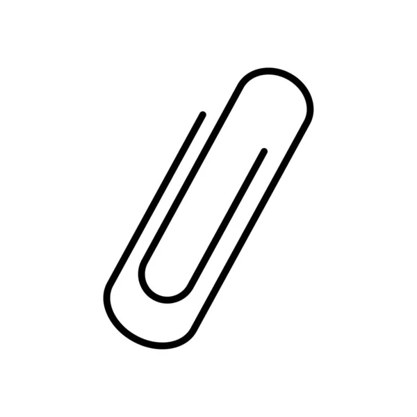 Paper clip icon, line style — Stock Vector