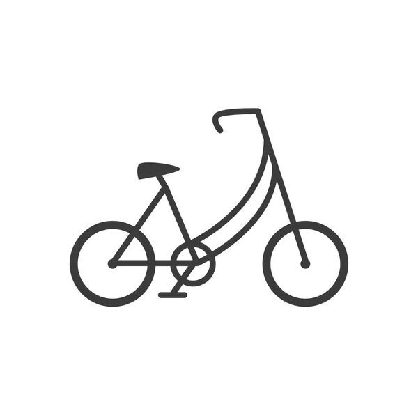 Viejo transporte de bicicletas sobre fondo blanco — Vector de stock