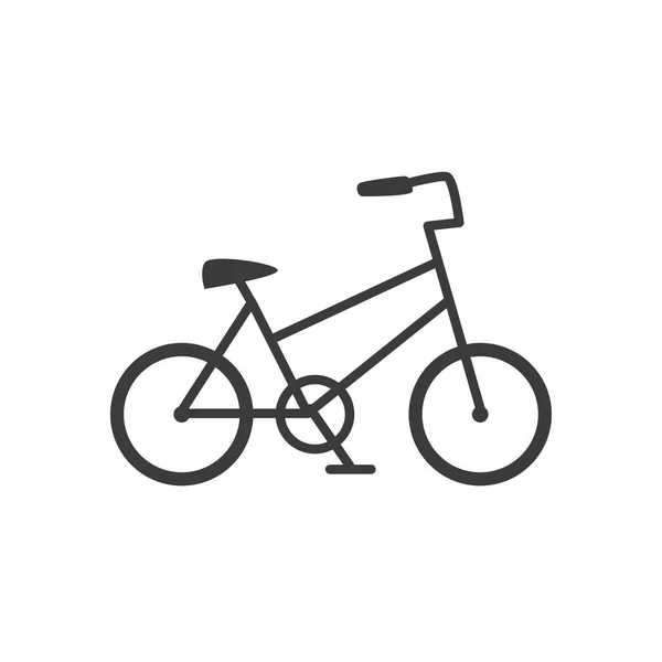 Transporte retro bicicleta sobre fondo blanco — Vector de stock