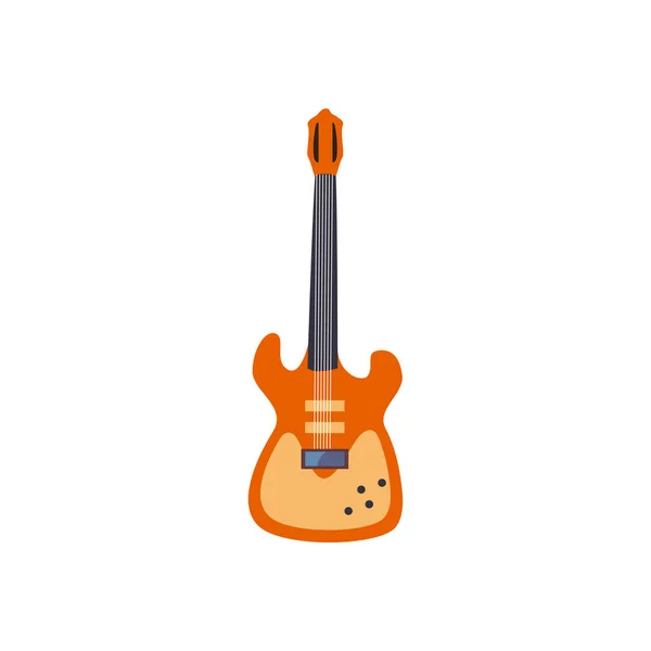 Gitaar elektrisch instrument platte stijl icoon vector ontwerp — Stockvector