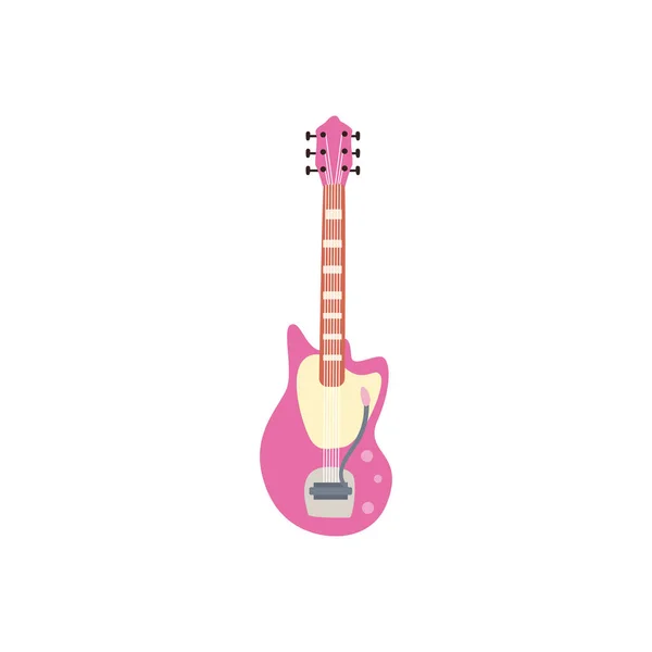 Guitare instrument électrique style plat icône vectoriel design — Image vectorielle