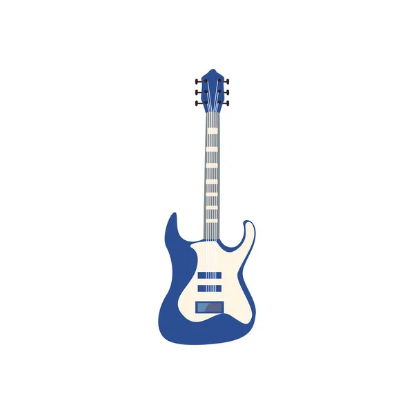 Guitarra instrumento eléctrico estilo plano icono vector diseño — Archivo Imágenes Vectoriales