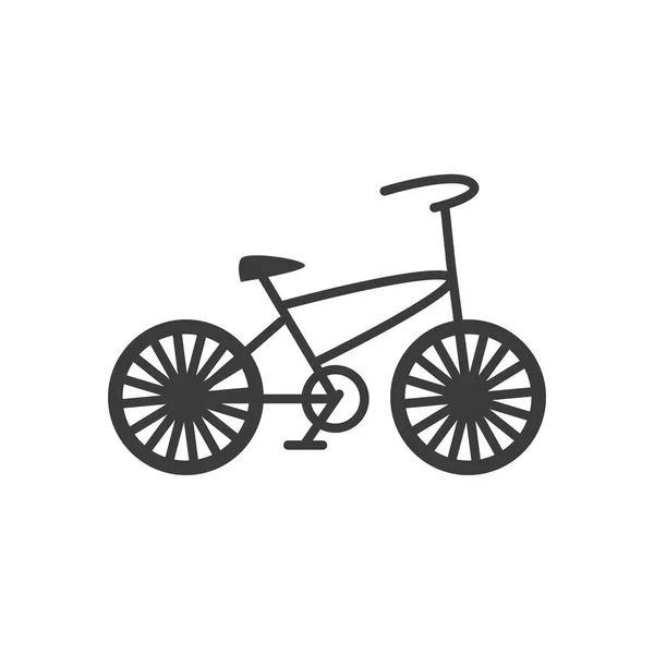 Bicicleta transporte retro no fundo branco — Vetor de Stock