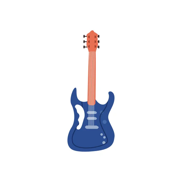 Guitare instrument électrique style plat icône vectoriel design — Image vectorielle