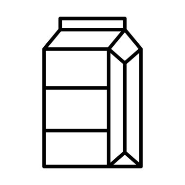 süt kutusu simgesi, satır biçimi