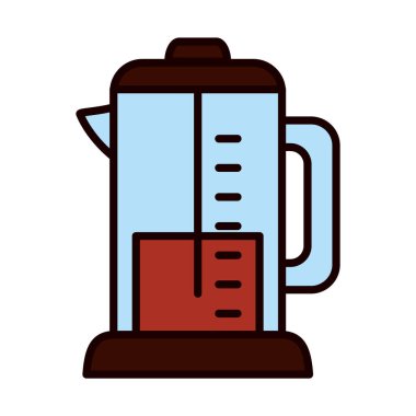 Fransızca kahve ikonu, satır ve doldurma biçimi