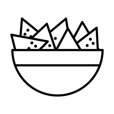 nachos kasesi simgesi, satır biçimi