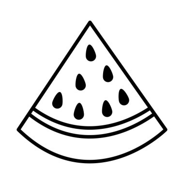 Karpuz parçası simgesi, satır biçimi