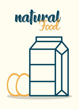 süt kutusu ve yumurta simgesi, satır biçimi