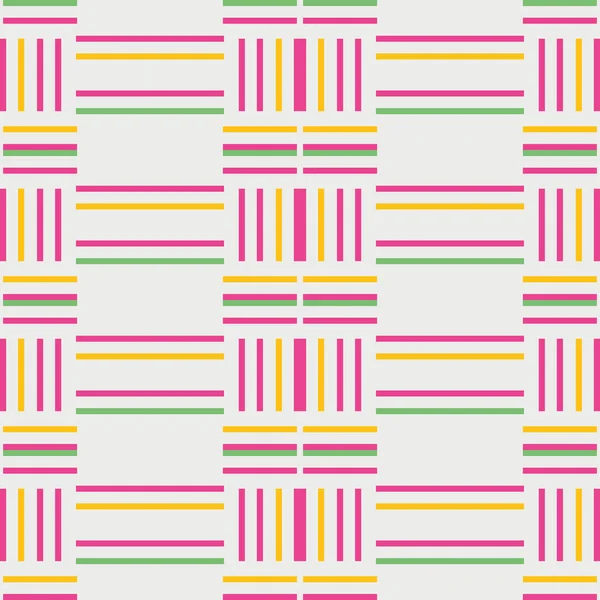 Colorful lines seamless pattern design — Stock Vector