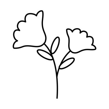 Güzel çiçek simgesi, satır biçimi