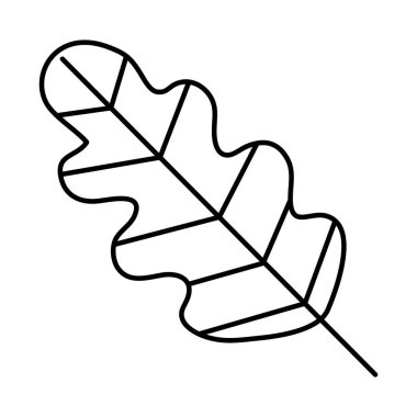 meşe yaprağı simgesi, satır biçimi