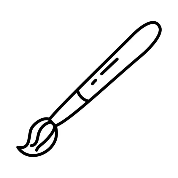 Pinsel-Symbol, Doodle-Linie Stil — Stockvektor