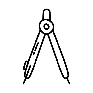 sabit konsept, pusula simgesi, çizgi karalama biçimi