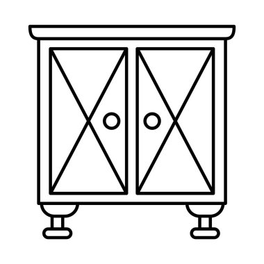 mobilya konsepti, sehpa simgesi, satır biçimi