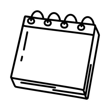 not defteri simgesi, karalama çizgisi biçimi