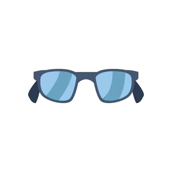 Szemüveg ikon, lapos stílus fehér háttér — Stock Vector