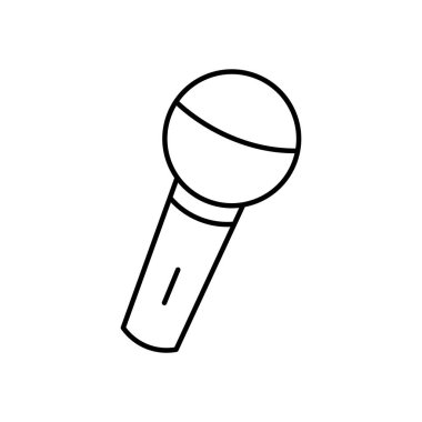 parti mikrofon simgesi, satır biçimi