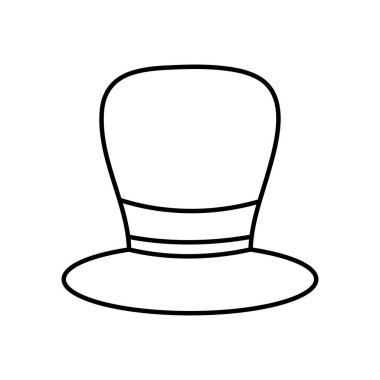 parti silindir şapka simgesi, satır biçimi