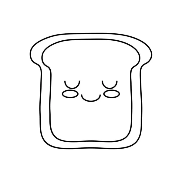 Значок хліба Гаваї, стиль лінії — стоковий вектор