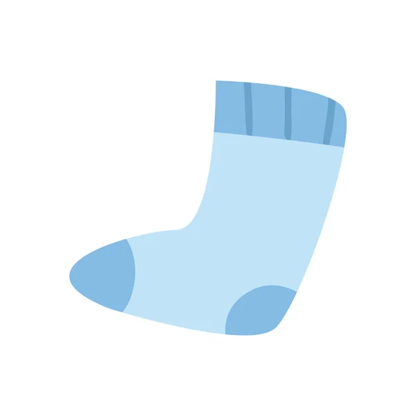 Winter sock daily sticker flat style icon vector design — Stock Vector