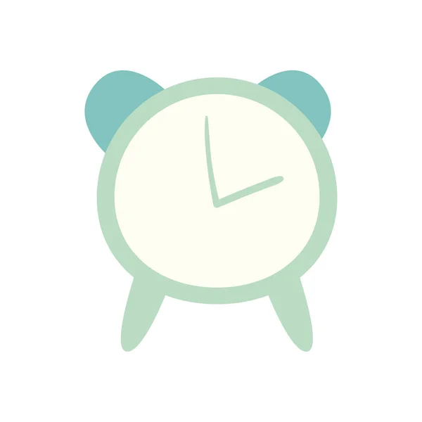 Relógio diário etiqueta estilo plano ícone vetor design —  Vetores de Stock