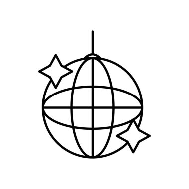 disko topu simgesi, satır biçimi