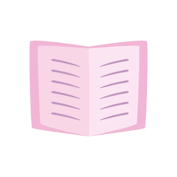 Book daily sticker flat style icon vector design — 스톡 벡터