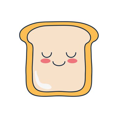 kawaii somun ikonu, düz stil