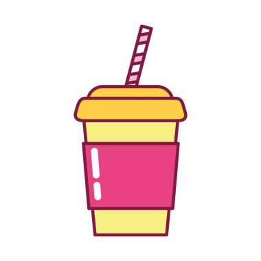 Yumuşak içecek simgesi, satır ve doldurma biçimi