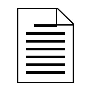 belge sayfa simgesi, satır biçimi