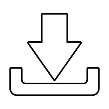 indirme ok simgesi, satır biçimi
