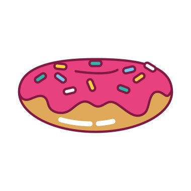 Tatlı çörek simgesi, satır ve dolgu biçimi