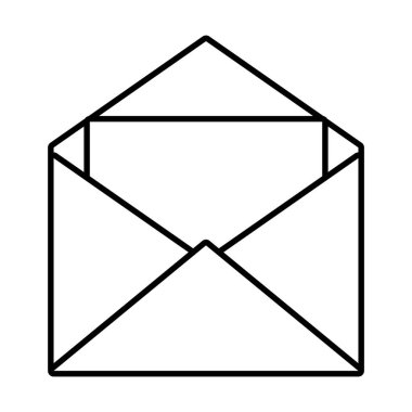 zarf simgesi resmi, satır biçimi