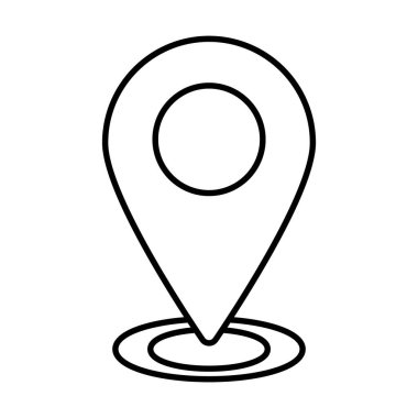 konum pin simgesi, satır biçimi