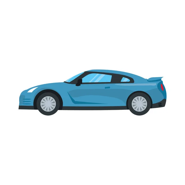 Ikon kék sport autó, színes design — Stock Vector