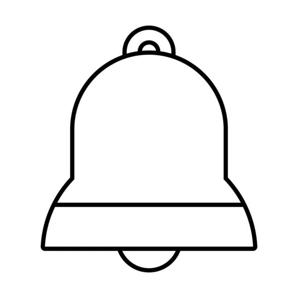 Icône cloche image, style de ligne — Image vectorielle