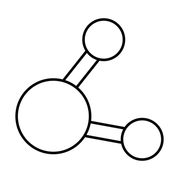 Partager l'icône symbole, style de ligne — Image vectorielle