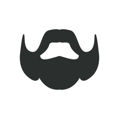 insan vektör tasarımının sakalı