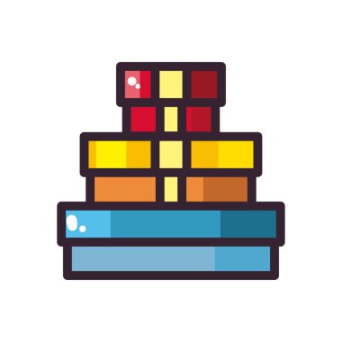 Hediye kulesi ikon vektör tasarımı