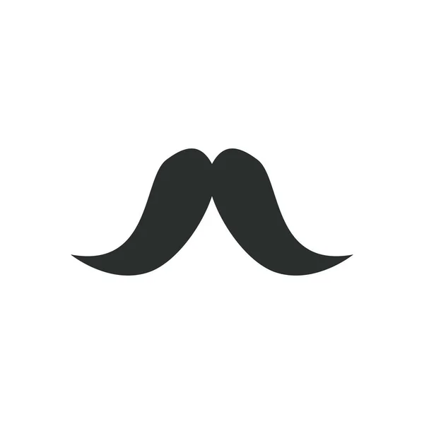 Diseño de vector de icono de bigote inglés — Archivo Imágenes Vectoriales