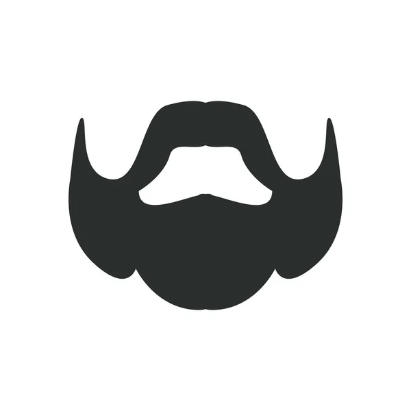 Barba del hombre vector de diseño — Archivo Imágenes Vectoriales