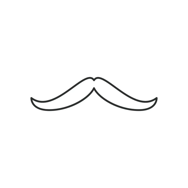 Conception vectorielle icône moustache guidon — Image vectorielle