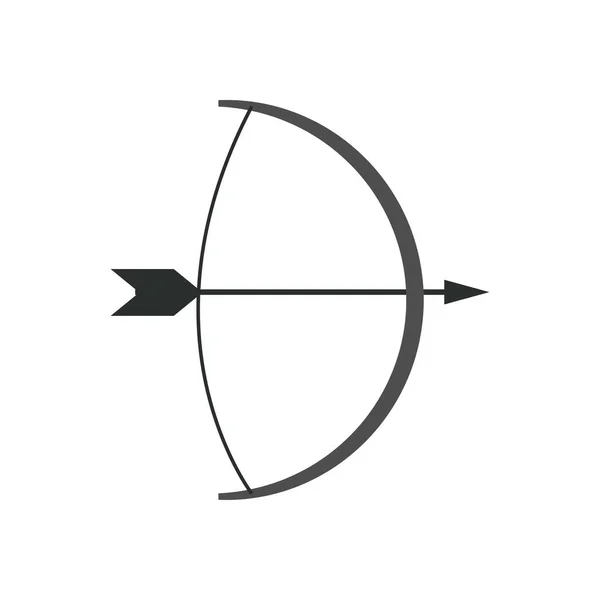 带有箭头图标矢量设计的弓 — 图库矢量图片