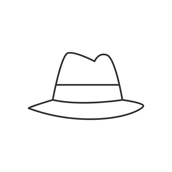 Icono de sombrero aislado diseño vectorial — Archivo Imágenes Vectoriales